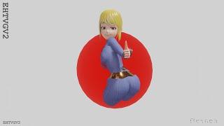 Bethesda Vault girl 3D model  animation test 1