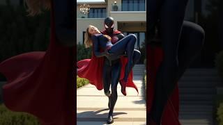 Spider-Man & Venom's Wild Symbiote Chaos to Capture Super Girl!**  #Shorts #spidermanfans #spidey