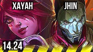 XAYAH & Rakan vs JHIN & Nautilus (ADC) | KR Master | 14.24