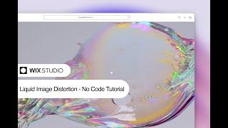 Wix Studio | ThreeJs Image Distortion | No Code Tutorial