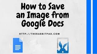 How to Save an Image from Google Docs