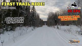 First Trail Ride of the Season | 2025 Lynx Xterrain 900R | Checking Trail Conditions in Cochrane, ON