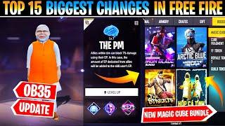 TOP 15 CHANGES IN FREE FIRE AFTER OB35 UPDATE PART #2  || GARENA FREE FIRE OB35 UPDATE FULL DETAILS