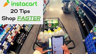 How to Shop FASTER with Instacart | 20 Tips for shoppers