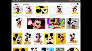 If you search up Mickey Mouse you will see (creepy)