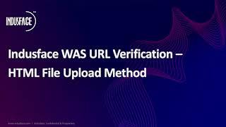 Indusface WAS URL Verification - HTML File Upload Method