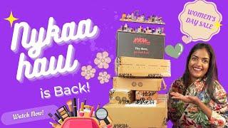 Huge NYKAA HAUL | Women's Day Sale