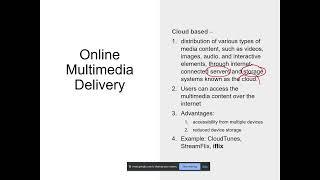 DC014 Topic 1.3 Multimedia Delivery