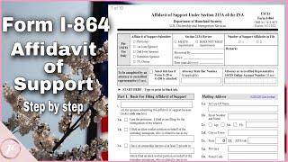 How to fill out Form I-864 AFFIDAVIT OF SUPPORT (AOS) K1 VISA (ENGLISH) | JhenCabralTV