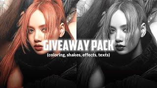 1K preset giveaway (coloring, shakes, texts, effects) || Alight motion