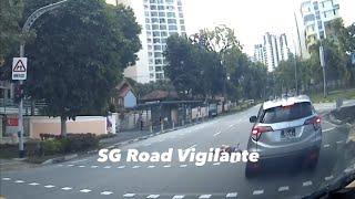 21aug2023 choa chu kang link #SLJ8380E honda vezel hit pedestrian while turning right