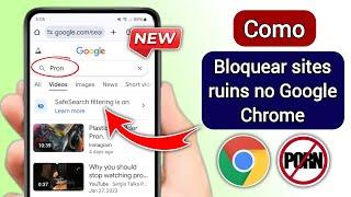 Como bloquear sites ruins no Google Chrome no celular || Bloquear sites do Google Chrome 2025