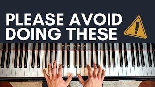 5 Bad Habits Beginners Should Avoid | Piano Lesson