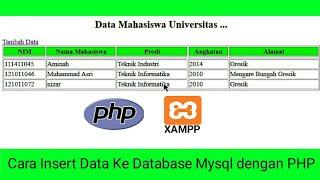 Cara Insert Data ke Database Mysql dengan PHP (2021)