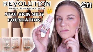 *NEW* REVOLUTION SKIN SILK FOUNDATION FIRST IMPRESSIONS  | makeupwithalixkate