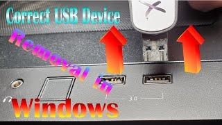 Correct USB Device Removal in Windows - 2022