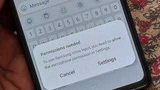 To use Samsung voice input you need to allow the microphone permission in settings