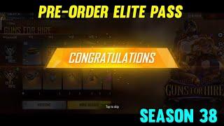 Free fire Season 38 Elite pass Purchase | New Season elite pass purchase | Guns For Hire