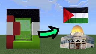 Cara membuat portal Palestina di minecraft