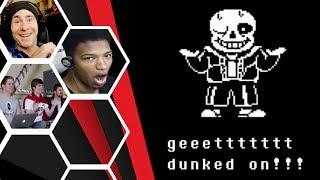 Let's Players Reaction To Sparing/Getting Dunked On By Sans | Undertale (Genocide)