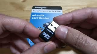 Integral Micro SD USB3.0 Memory Card Reader. Amazon unboxing.