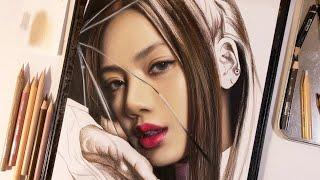 How to draw using colored pencils - skintone & hair process | Pateseich