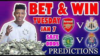 Football Prediction Today 07-01-2025 |  Betting tips Today | Mig predictions | Safe Investments