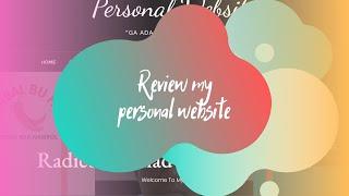 Review my personal website (IT DEMO) - (7A GRADE IDN BOARDING SCH )