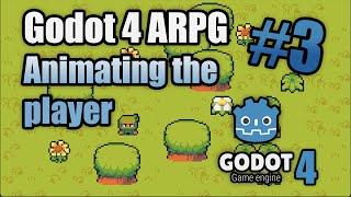 How to animate player movement in Godot 4 | ARPG in Godot 4 #3 | tutorial | zelda-like