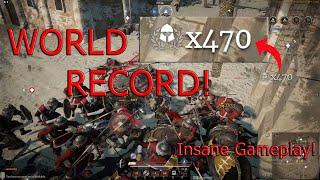 Conquerors Blade WORLD RECORD 470 Kill Siege Full Gameplay + Commentary