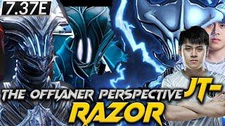 JT - Razor The Offlaner - Dota 2 Pro Full Gameplay Patch 7.37E #jt #razor