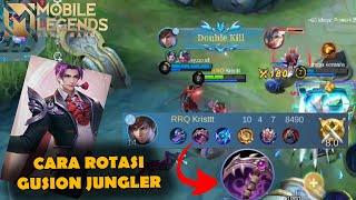 CARA ROTASI GUSION JUNGLER, ROTASI GUSION HYPER - Mobile Legends