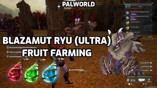 Palworld: Blazamut Ryu (Ultra) Farming with commentary | 15 Base Pals | Skills & Setup - Normal