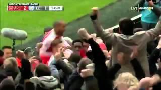 Danny Welbeck Last Minute Goal vs Leicester City, Arsenal 2 - 1 Leicester City (14/2/2016)