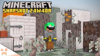 CREAKING, PALE GARDEN, PALE OAK, + MORE! | Minecraft 1.22 Snapshot 24w40a