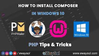 How to install phpmailer using composer | PHP Tips and Tricks | PHP Video Tutorials | eWaySol
