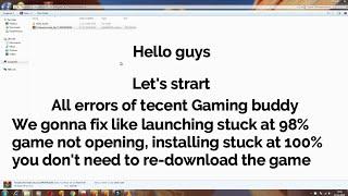 Tencent gaming stuck at 98% (No need to reinstall...) | PUBG mobile PC | all errors fixed with proof