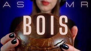 ASMR 100% BOIS 🪵 ! Tapping, scratching, rubbing et chuchotements !
