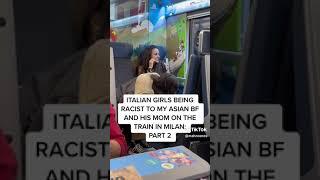 Italian girls being racist on the train #tiktokviral #tiktoktrending