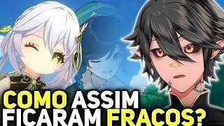 Os ARCONTES Que FICARAM FRACOS... Nahida, Furina, Zhongli, Venti e Raiden shogun! Genshin impact