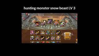 Hunting Monster snow beast lv3 F2P 