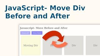 How to Move an Element Position Before and After with JavaScript