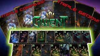 GWENT Magic Compass abuse, triple Gedyneith, Snowdrop, Troll Porter, Skellige deck