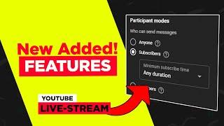 (NEW) Enable Sub-Only Chat on your Youtube Live Streams!