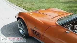 1972 Corvette Coupe LT1, Ontario Orange, rebuilt engine, great condition, offered @THEVETTENET