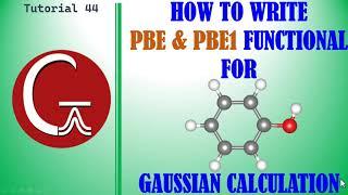 How to write PBE and PBE1 functional for Gaussian 09W or G16 calculations