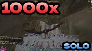 Solo On My 1000x Server Day 1! | Ark Unofficial PvP | FusionPvP1000x