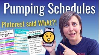 Creating a Pumping Schedule | Pumping while breastfeeding schedules...