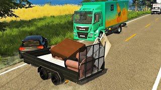 BeamNG Drive - НЕУДАЧНЫЙ ПЕРЕЕЗД | Реалистичные Аварии в Бименджи Драйв