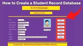 How to Create Students Record Database - Microsoft Access Full Tutorial